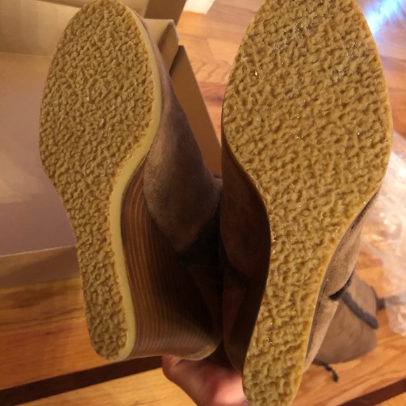 J Crew Charley Shearling Wedge Boots - Picture 10 of 11